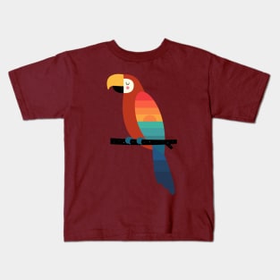 Sunset Parrot Kids T-Shirt